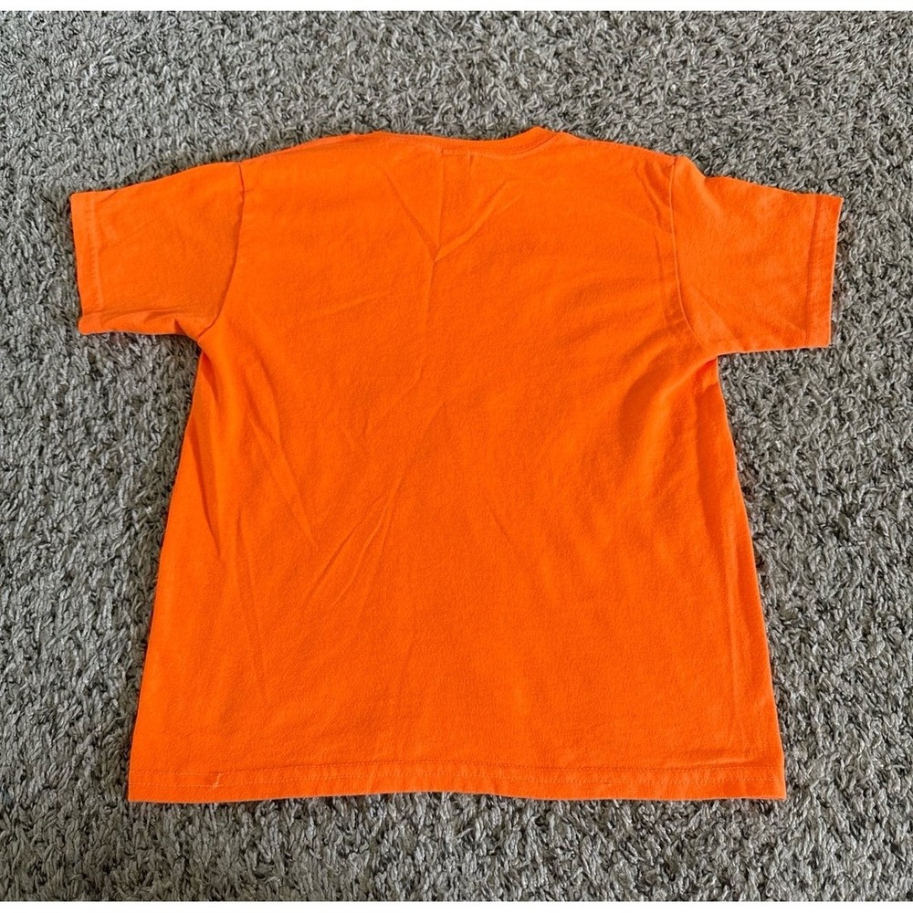 Gildan Boys Orange "They See Me Rollin" Short Sleeve Tee Size XS - Picture 4 of 4